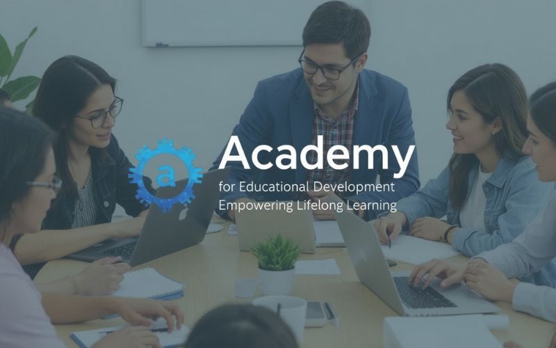 Students learning at the Academy for Educational Development