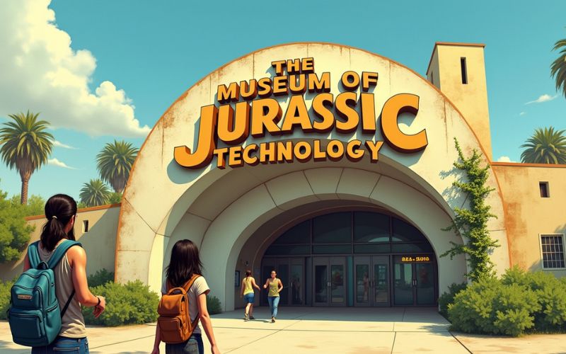 Exhibit inside the Museum of Jurassic Technology blending art and science.