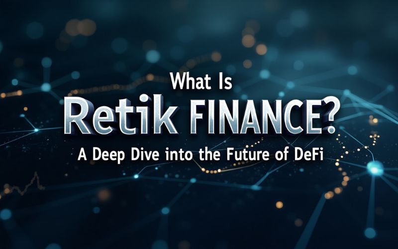 Retik Finance crypto project dashboard showing DeFi analytics